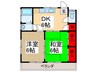 竹園荘 2DKの間取り