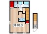 サクセスバード桜木町 1Rの間取り