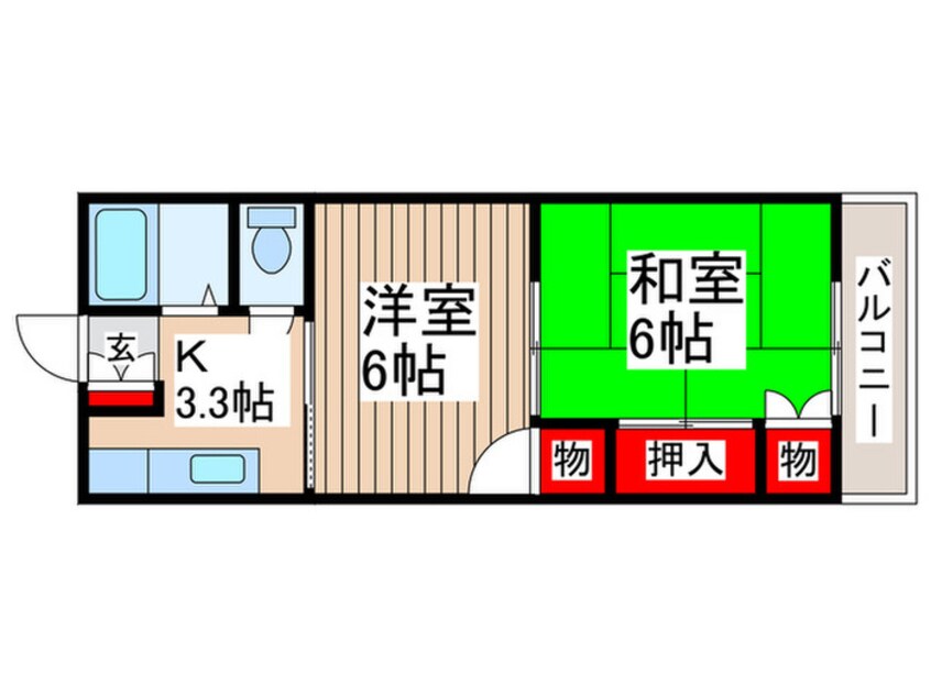 間取図 サンハイツ谷口