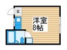 第２酒井マンション 1Rの間取り