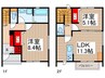 ドルチェ　ヴィラ 2LDKの間取り