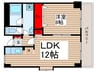 リヴェ－ル河庄 1LDKの間取り