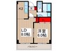 リヴェ－ル河庄 1LDKの間取り