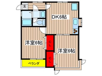 間取図 ジュネス生田