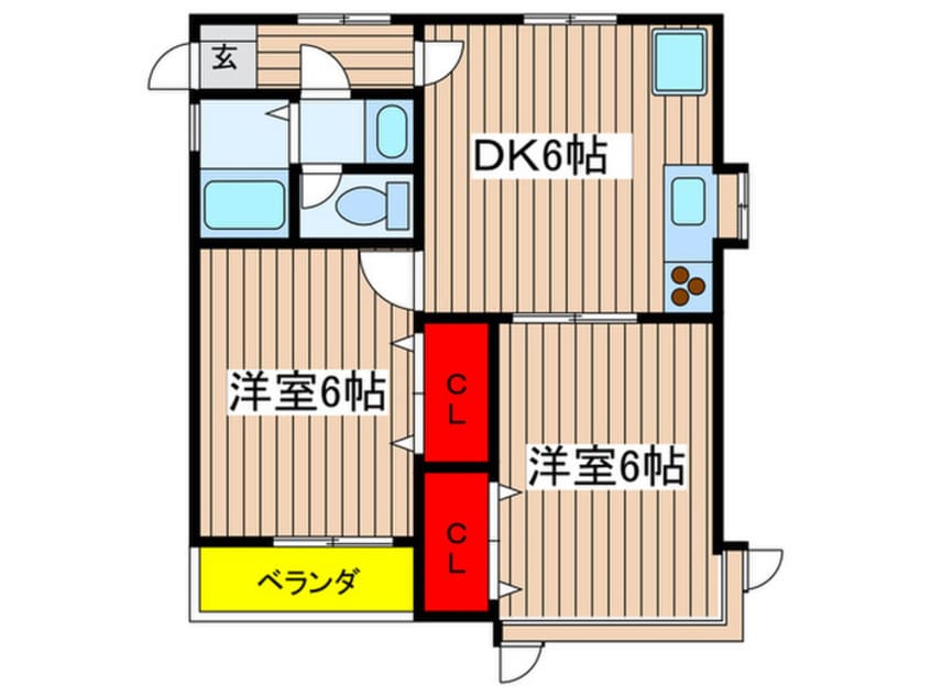 間取図 ジュネス生田