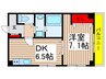 メゾンふぁみーゆ 1DKの間取り