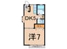ベルヴィ－馬込 1DKの間取り