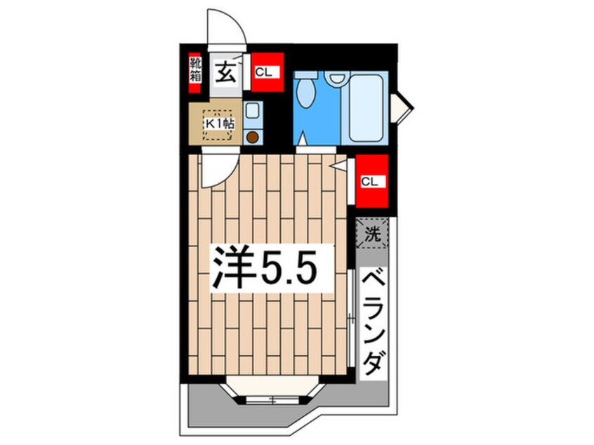 間取図 リブレ蒔田Ⅱ