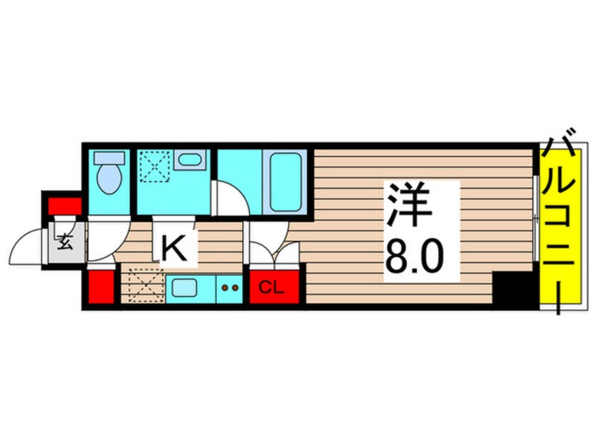 間取図 ARTECASA　ALivie綾瀬（504）