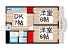 けやきマンション２ 2DKの間取り