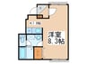 DIOR狛江 1Kの間取り