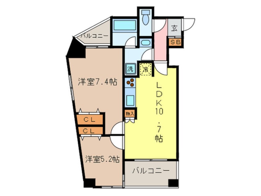 間取図 パ－クアクシス駒込