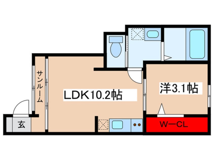 間取図 パンシオン・ガゾン