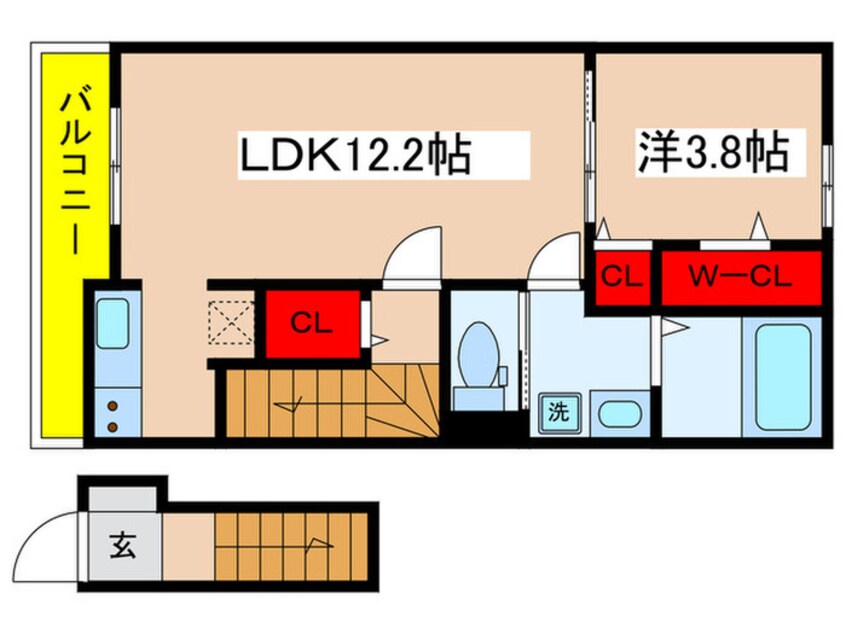 間取図 パンシオン・ガゾン
