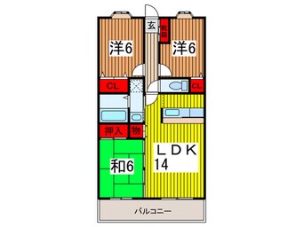 間取図 アン　ブリヤァン　アベニール