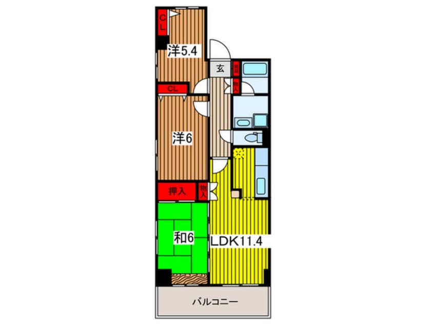間取図 アン　ブリヤァン　アベニール
