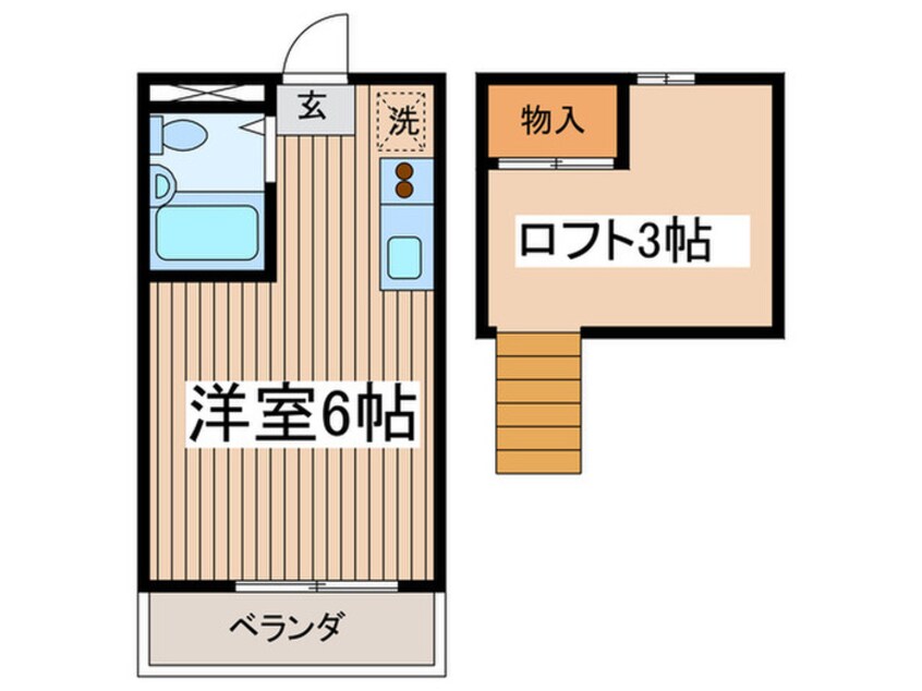 間取図 フルール調布