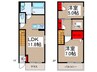 ＡＬＢＡ神明 2LDK+Sの間取り