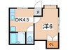 司ハイム 1DKの間取り