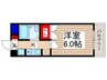 ウエストビル 1Kの間取り