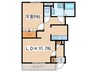 エクセレントヴュー米峰 1LDKの間取り