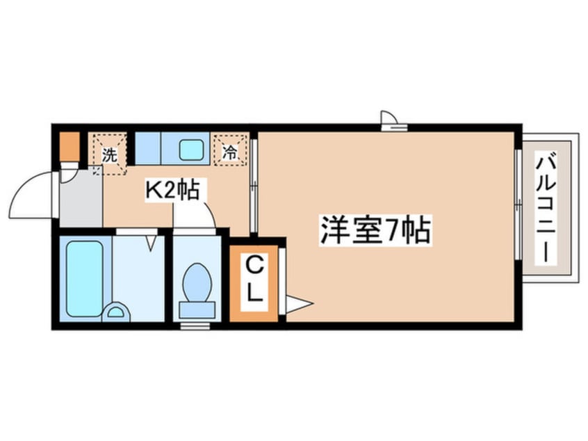 間取図 アビタシオン生田第３
