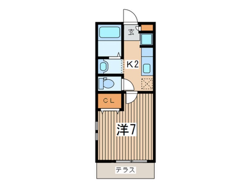 間取図 コンフォ－ト湘南