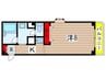 パルコート新宿 1Kの間取り