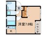 ＫシャトレⅡ 1Kの間取り