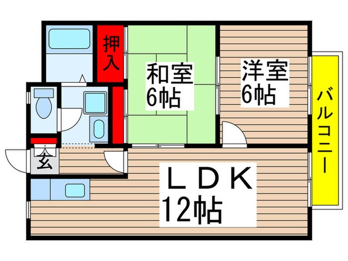 間取り図 シティハイツ稲垣