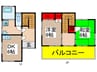 小関ハイツ 2DKの間取り