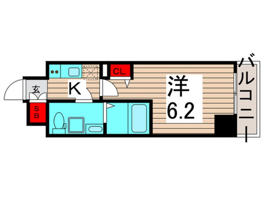 間取図 クレヴィスタ北綾瀬（102）