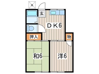 間取図 コーポ岩上
