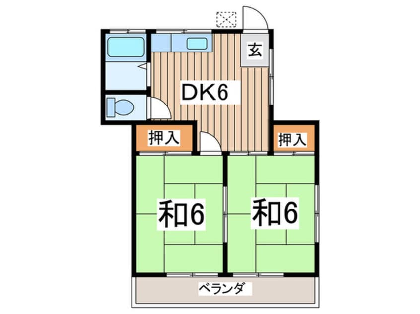 間取図 コーポ岩上