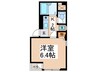 根本ビル 1Kの間取り