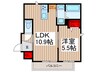 メゾン桜 1LDKの間取り