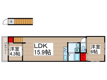 間取図 Like高野山B棟