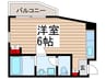 エムズガーデンⅠ 1Rの間取り