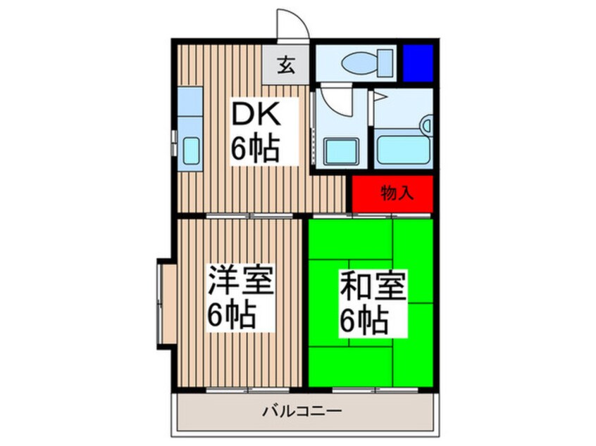 間取図 モンシェ－ル寿能