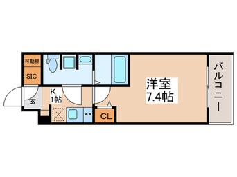 間取図 ｼﾞｪﾉｳﾞｨｱ京成立石Ⅳｽｶｲｶﾞｰﾃﾞﾝ