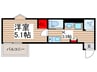 MELDIA南浦和Ⅳ 1Kの間取り