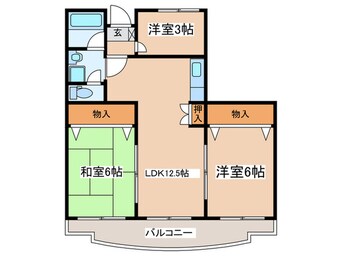 間取図 ヴィラクレモナ　7番館