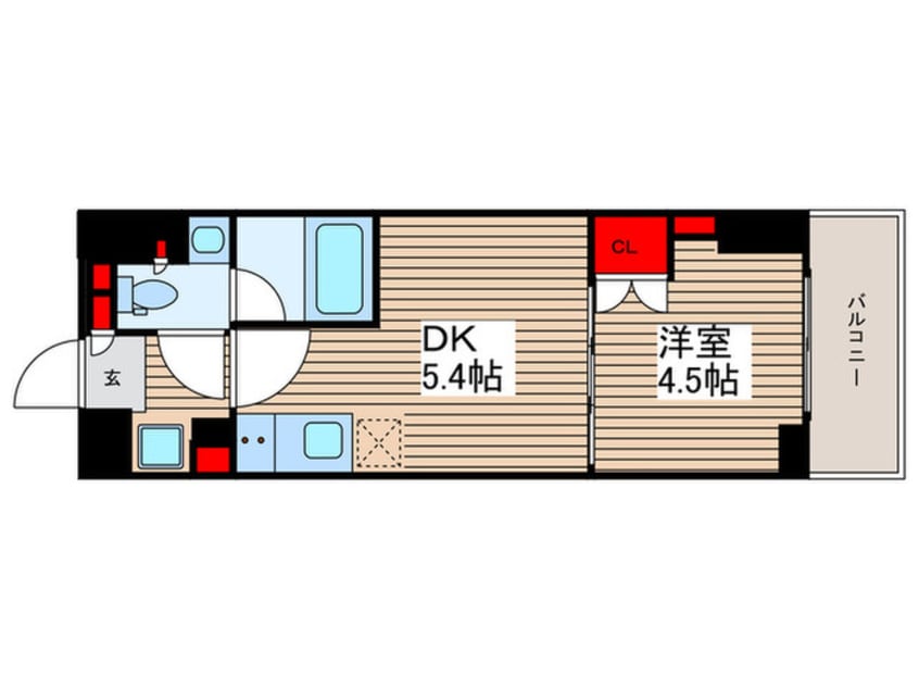 間取図 ﾙﾌｫﾝﾌﾟﾛｸﾞﾚ門前仲町ﾏｰｸｽ