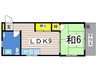 東ヶ丘ハイツ（１０１） 1LDKの間取り