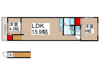 間取図 Like高野山C棟