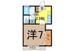 サニ－フラット 1Kの間取り
