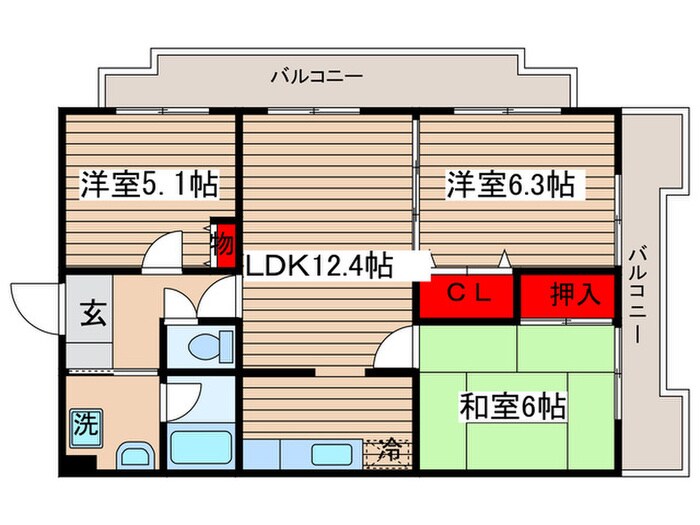 間取り図 ベルグリーン大泉