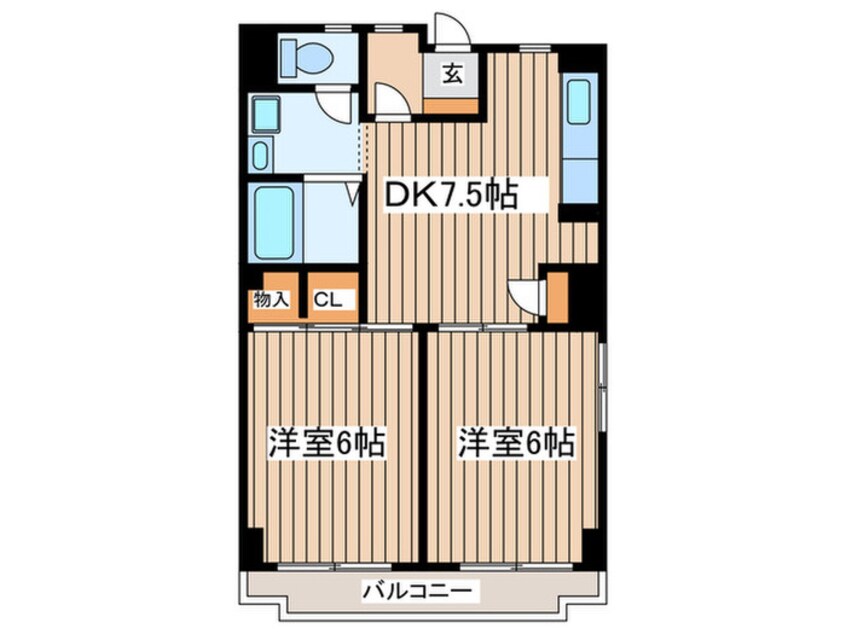 間取図 サンビ－チ美松