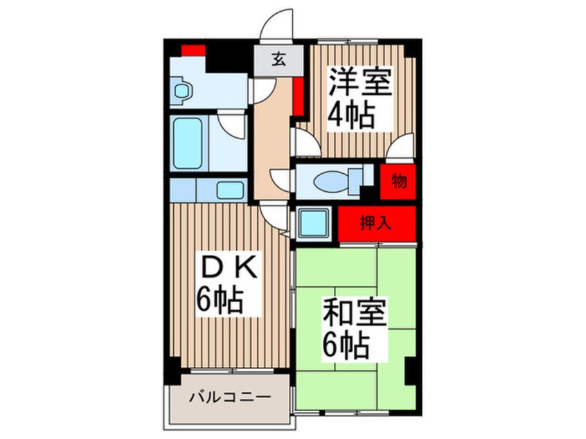 間取図 ジュネス上木崎