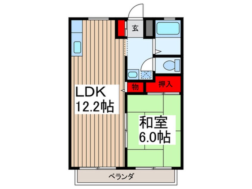 間取図 サンシティー塚越